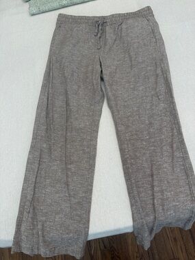 Ann Taylor Men's Wide-Leg Drawstring Sweatpants in Heather Gray